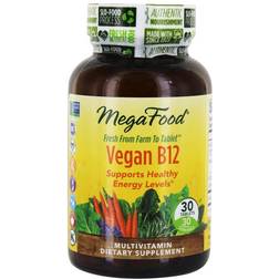 MegaFood Vegan B12 30 Tablets