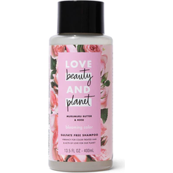 Love Beauty & Planet Sulfate-Free Murumuru Butter & Rose Color-Treated Hair Vegan Shampoo 13.5 fl oz 400ml