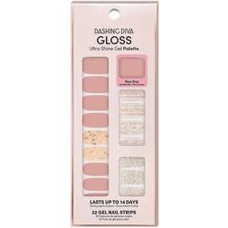 Dashing Diva Gs112 Gloss Ultra Shine Gel Palette Nail Strip After Glow 1 Set