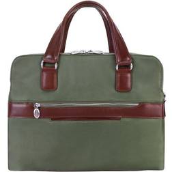 McKlein Hartford Dual Compartment Briefcase - Green