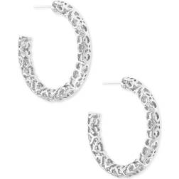 Kendra Scott Maggie Small Hoop Earrings - Silver