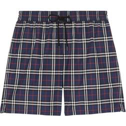 Burberry Guildes Plaid Swim Shorts - Carbon Blue