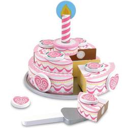 Melissa & Doug Triple Layer Party Cake Wooden Play Food