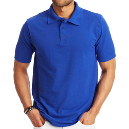 Hanes FreshIQ X-Temp Pique Polo Shirt - Deep Royal