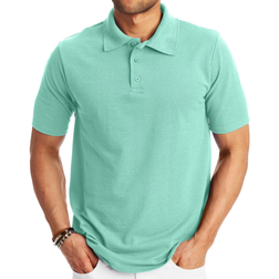 Hanes FreshIQ X-Temp Pique Polo Shirt - Clean Mint