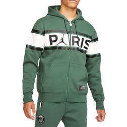 Nike Men's Paris Saint-Germain Full-Zip Fleece Hoodie - Noble Green