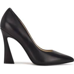 Nine West Trendz Pointy Toe - Black Leather