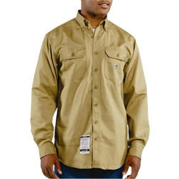 Carhartt Flame-Resistant Lightweight Twill Shirt - Khaki