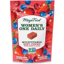 MegaFood Women's One Daily Multivitamin Soft Chews Mixed Berry 30 Soft Chews