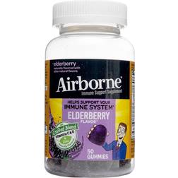 Airborne Immune System Support Supplement Elderberry 50 Gummies