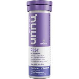 nuun Rest Electrolyte Drink Tablets Blackberry Vanilla 10 Servings