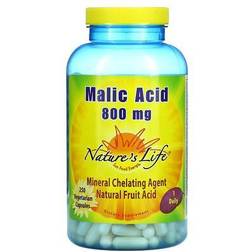 Nature's Life Malic Acid 800 mg 250 Vegetarian Capsules