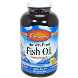 Carlson The Very Finest Fish Oil Lemon 700 mg 240 Softgels
