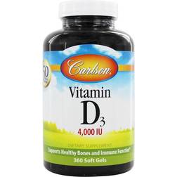 Carlson Vitamin D3 4000 IU 360 Softgels