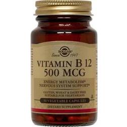 Solgar Vitamin B12 500 mcg 250 Vegetable Capsules