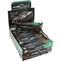 NuGo Nutrition Dark Bars Gluten Free Mint Chocolate Chip 12 Bars