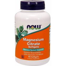 NOW Foods Magnesium Citrate 90 Softgels