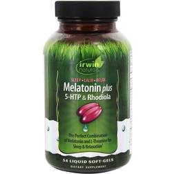 Irwin Naturals Melatonin plus 5-HTP & Rhodiola 54 Liquid Softgels