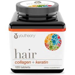 Youtheory Hair Collagen Keratin 120 Mini Tablets