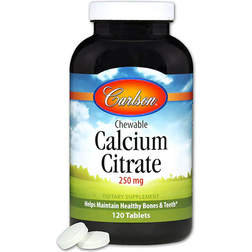 Carlson Chewable Calcium Vanilla 250 mg 120 Tablets