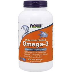 Now Foods Omega-3 1000 mg 200 Fish Softgels