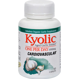 Kyolic Aged Garlic Extract One Per Day Cardiovascular 1000 mg 60 Caplets