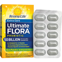 Renew Life Ultimate Flora Extra Care Go-Pack Probiotic 50 billion 30 Vegetarian Capsules