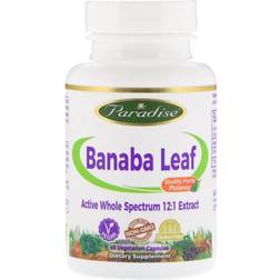 Paradise Herbs Banaba Leaf, 60 Vegetarian Capsules