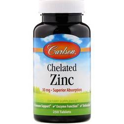 Carlson Chelated Zinc 30 mg 250 Tablets