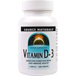 Source Naturals Vitamin D-3 1000 IU 200 Tablets