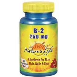 Nature's Life Vitamin B-2 250 mg 50 Tablets