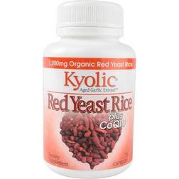 Kyolic Aged Garlic Extract Red Yeast Rice plus CoQ10 1200 mg 75 Capsules