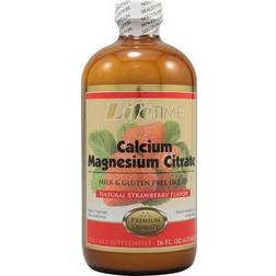 Lifetime Liquid Calcium Magnesium Citrate Plus Vitamin D-3 Strawberry 16 fl oz