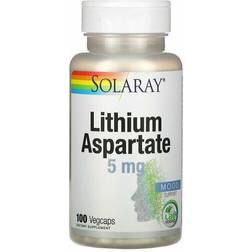 Solaray Lithium Aspartate 5 mg 100 VegCaps 100 pcs