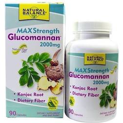 Natural Balance Glucomannan MaxStrength 2000 mg 90 Capsules