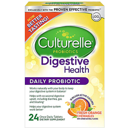 iHealth Culturelle Digestive Health Probiotic Orange 10 billion cells 24 Chewable Tablets