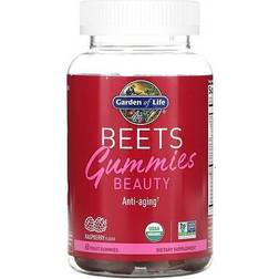 Garden of Life Organic Beets Beauty Gummies Raspberry 60 Fruit Gummies