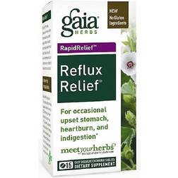 Gaia Herbs Reflux Relief 14 Chewable Tablets