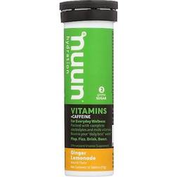 nuun Hydration Vitamins Caffeine Ginger Lemonade 10 Tablets