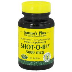 NaturesPlus Shot-O-B12 5000 mcg 60 Tablets