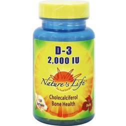 Nature's Life Vitamin D-3 2000 IU 120 Softgels