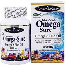 Paradise Herbs Med-Vita Omega-Sure Omega-3 Fish Oil 1000 mg 30 Gel