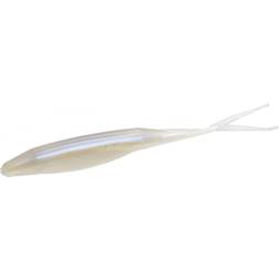 Zoom Superfluke Albino Black Bass Fishing Soft Lure