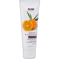 Now Foods Solutions Vitamin C & Oryza Sativa Gentle Scrub 4 fl oz