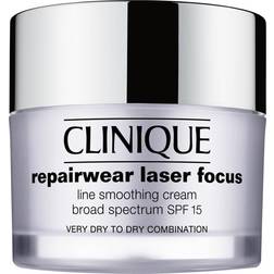 Clinique Repairwear Laser Focus Line Smoothing Cream Broad Spectrum SPF 15 1.7 fl oz 50 mL Very Dry to Dry Combination