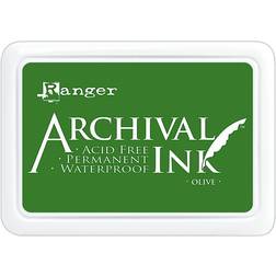 Ranger Archival Ink olive 2 1 2 in. x 3 3 4 in. pad