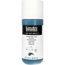 Liquitex Professional Soft Body Acrylic Color Multi Cap Bottles phthalocyanine green (blue shade) 8 oz