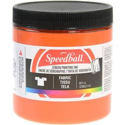 Fabric Screen Printing Ink orange 8 oz