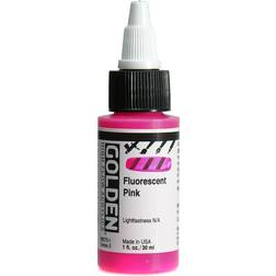 Golden High Flow Acrylics fluorescent pink 1 oz