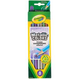 Crayola Colored Pencils box of 8 metallic colors